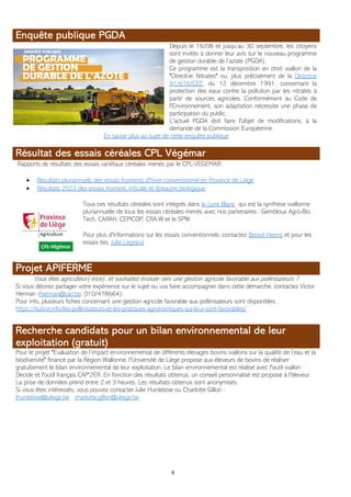 Newsletter SPW Agriculture en Province de LIEGE du 24-10-22