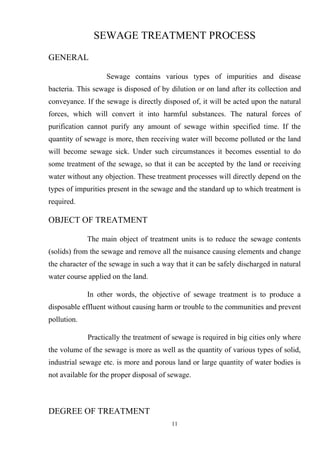 Sewage Treatment Plant Design Project | PDF