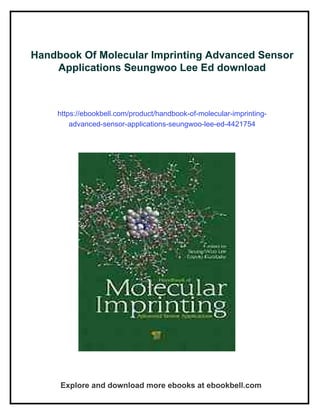 Handbook Of Molecular Imprinting Advanced Sensor Applications Seungwoo ...