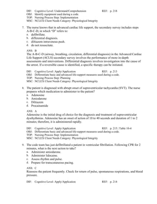 Introduction to Critical Care Nursing 7th edition Sole Test Bank | PDF