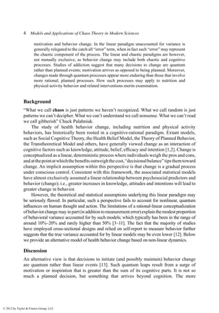 Models And Applications Of Chaos Theory In Modern Sciences Elhadj ...