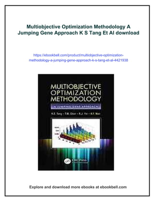 Multiobjective Optimization Methodology A Jumping Gene Approach K S ...