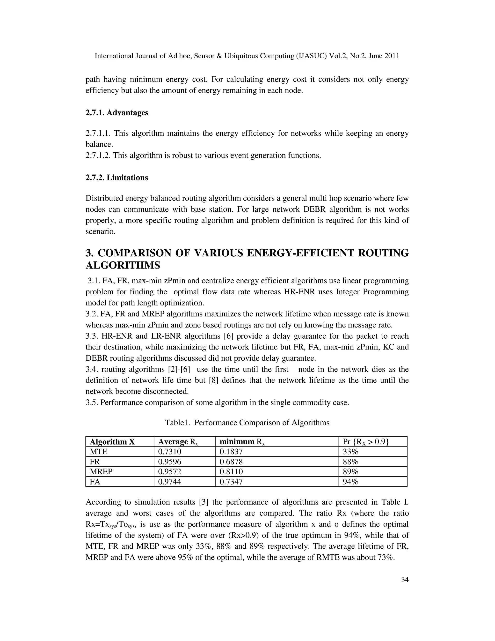 ENERGY EFFICIENT ROUTING ALGORITHM FOR MAXIMIZING THE MINIMUM LIFETIME OF WIRELESS SENSOR NETWORK: A REVIEW