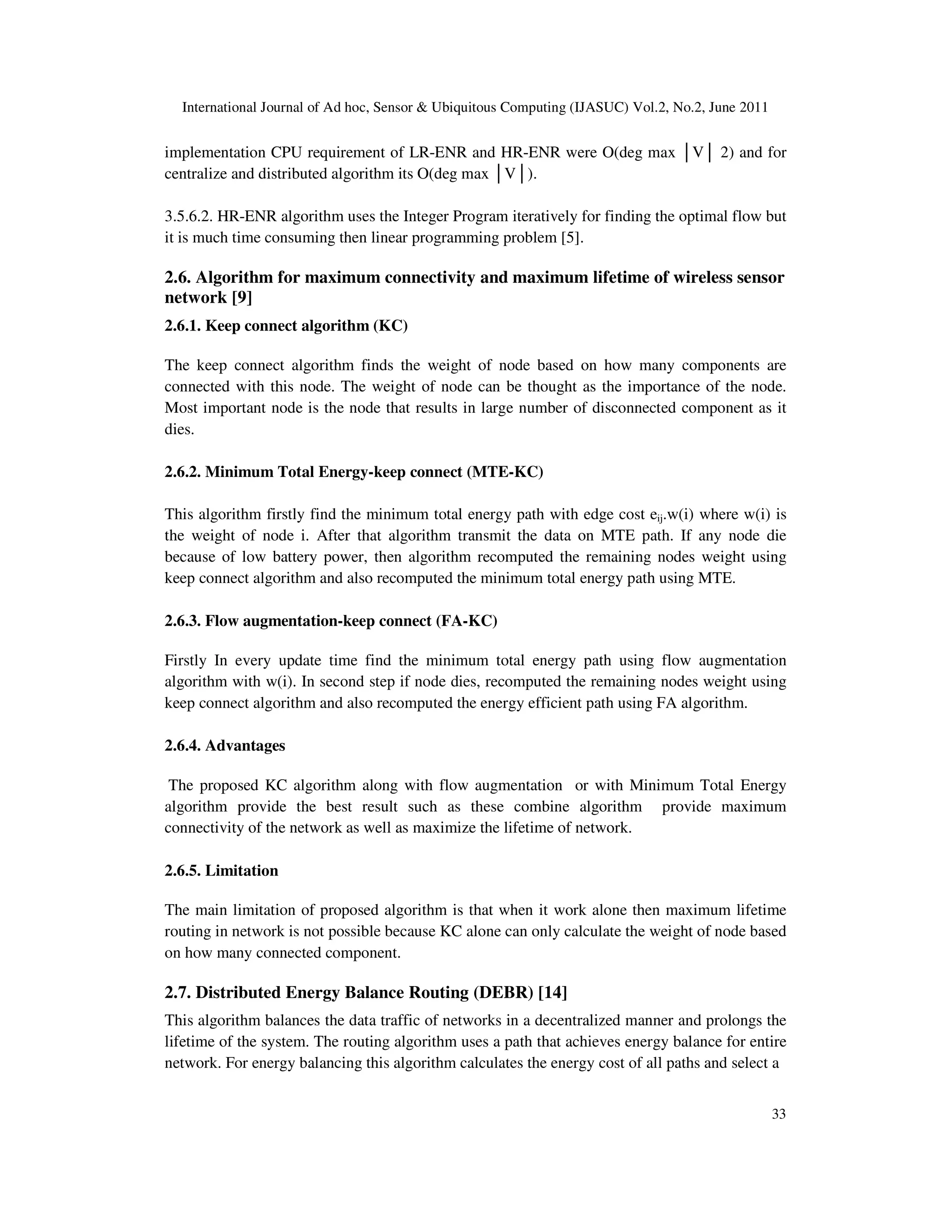 ENERGY EFFICIENT ROUTING ALGORITHM FOR MAXIMIZING THE MINIMUM LIFETIME OF WIRELESS SENSOR NETWORK: A REVIEW