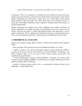Speaker Identification | PDF