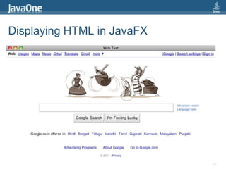 Displaying HTML in JavaFX19