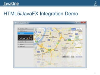 HTML5/JavaFX Integration Demo22