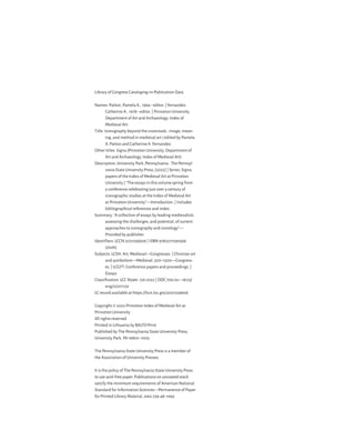 Iconography Beyond The Crossroads Image Meaning And Method In Medieval ...