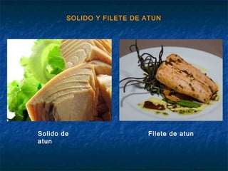 SOLIDO Y FILETE DE ATUN
Solido de
atun
Filete de atun
 