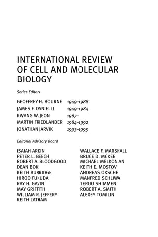 International Review Of Cell And Molecular Biology 289 Kwang W Jeon Eds ...