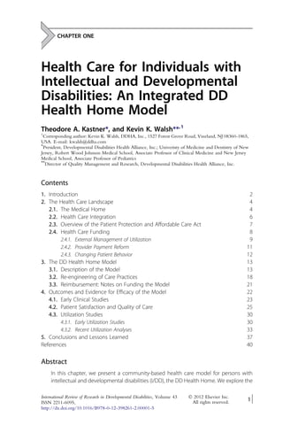 Hodapp Pdf International Review Of Research In Developmental Disabilities Robert M ...
