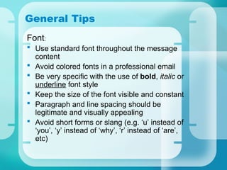 Effective Email Communication: Guidelines for Clear and Actionable ...