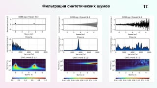 17
Фильтрация синтетических шумов
 