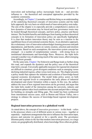 Innovation Governance In An Open Economy Shaping Regional Nodes In A ...