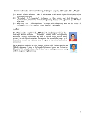 Protein Sequence Classification In Data Mining - A Study | PDF