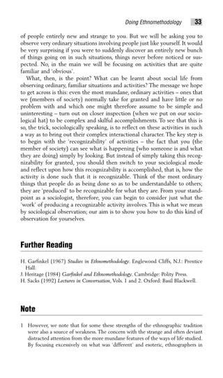 An Invitation To Ethnomethodology Language Society And Interaction 1st ...