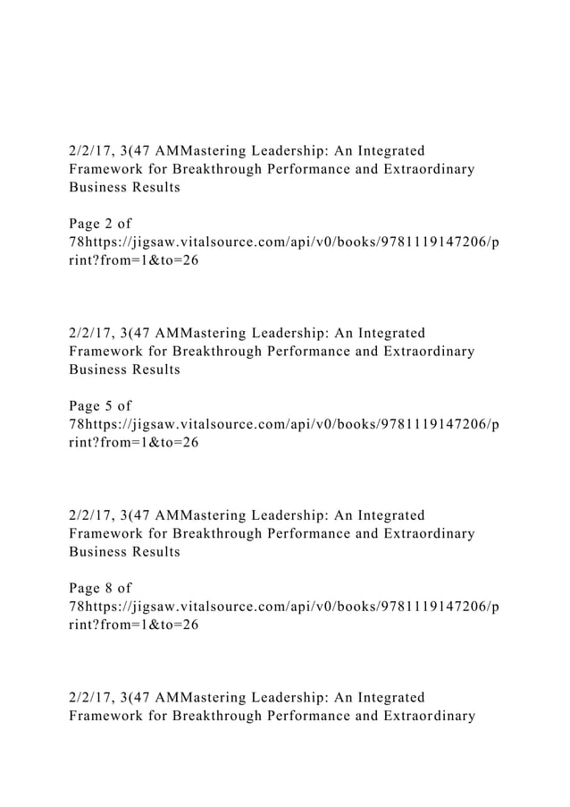 2217, 3(47 AMMastering Leadership An Integrated Framework f.docx