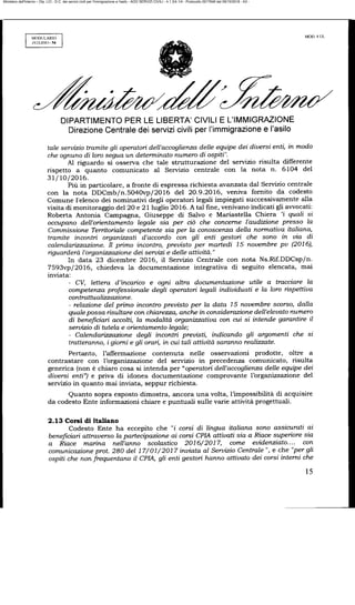 Ministero dell'Interno – Dip. LCI - D.C. dei servizi civili per l'immigrazione e l'asilo - AOO SERVIZI CIVILI - 4.1.3/4.1/4 - Protocollo 0017646 del 09/10/2018 - A3 -
 