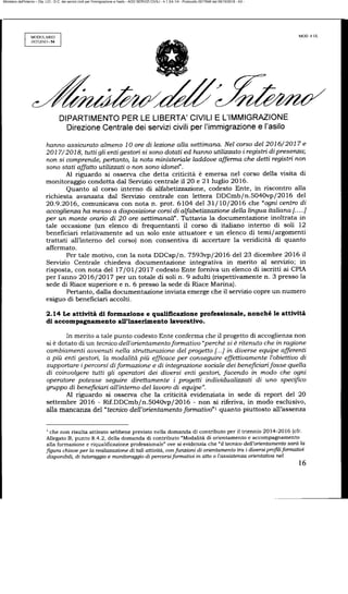 Ministero dell'Interno – Dip. LCI - D.C. dei servizi civili per l'immigrazione e l'asilo - AOO SERVIZI CIVILI - 4.1.3/4.1/4 - Protocollo 0017646 del 09/10/2018 - A3 -
 