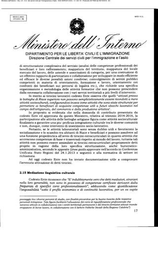 Ministero dell'Interno – Dip. LCI - D.C. dei servizi civili per l'immigrazione e l'asilo - AOO SERVIZI CIVILI - 4.1.3/4.1/4 - Protocollo 0017646 del 09/10/2018 - A3 -
 