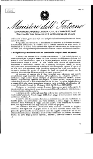 Ministero dell'Interno – Dip. LCI - D.C. dei servizi civili per l'immigrazione e l'asilo - AOO SERVIZI CIVILI - 4.1.3/4.1/4 - Protocollo 0017646 del 09/10/2018 - A3 -
 
