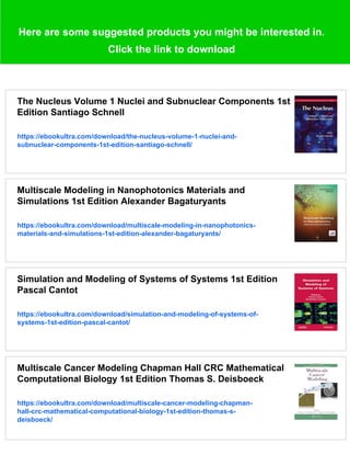 Multiscale Modeling of Developmental Systems 1st Edition Santiago ...