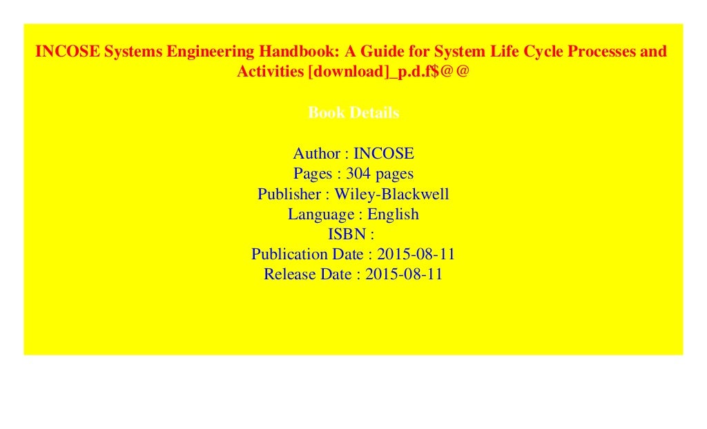 Incose Matrix Incose System Engineering Pdf | Systems Engineering Vision 2035 ...