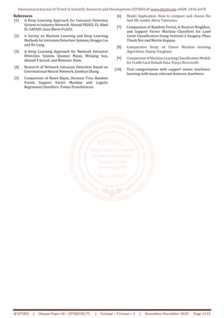 Comparative Study on Machine Learning Algorithms for Network Intrusion ...