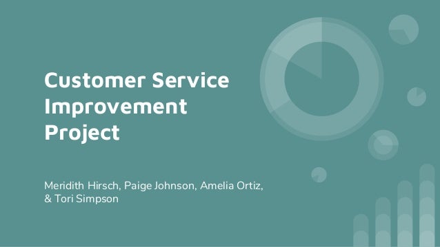 customer service improvement project customer service projects