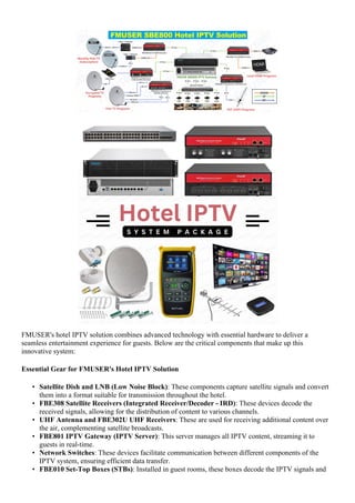 6 Best Hotel IPTV Solution Suppliers in Paramaribo, SURINAME | PDF