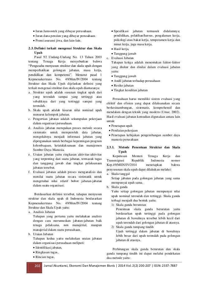 Penentuan Struktur Dan Skala Upah Metode Skala Ganda Berurutan Sederh