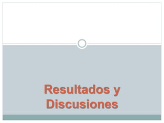 Resultados y
Discusiones
 