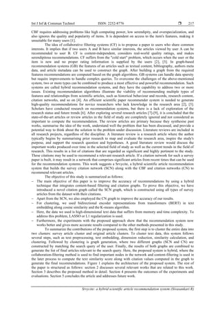 Srvycite: a hybrid scientific article recommendation system | PDF