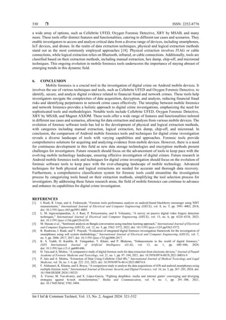 Mobile forensics tools and techniques for digital crime investigation ...