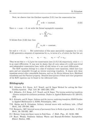 Wn Equation Nonlinear Waves In Fluids Recent Advances And Modern Applications Roger ...