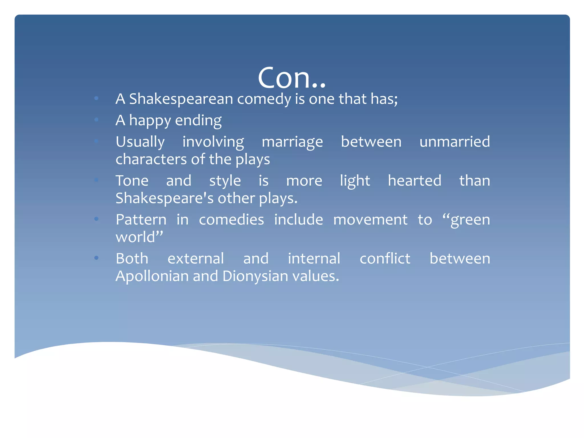 Merchant of venice as a comedy | PPTX