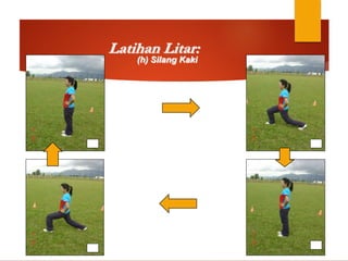 Latihan Litar:
1 2
3
4
(h) Silang Kaki
 