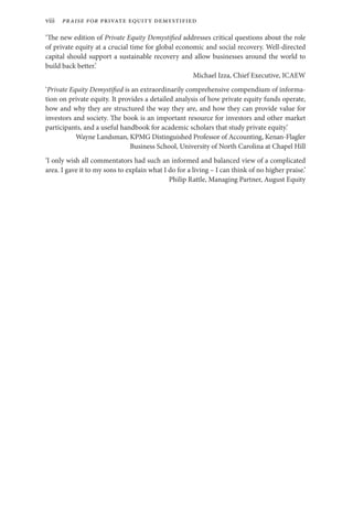 Philip Rattle Private Equity Demystified An Explanatory Guide 4th Edition John ...