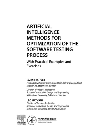 Artificial Intelligence Methods For Optimization Of The Software ...