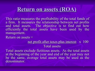 22244718 ratio-analysis-ppt | PPT