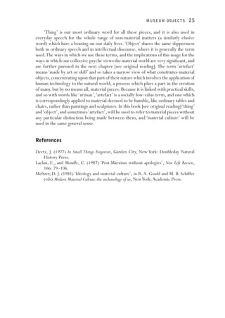 Museum Objects Experiencing The Properties Of Things Sandra H Dudley | PDF