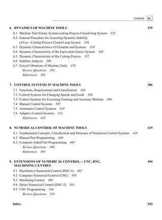 Machine Tool Design Numerical Control 3rd Edition N K Mehta | PDF