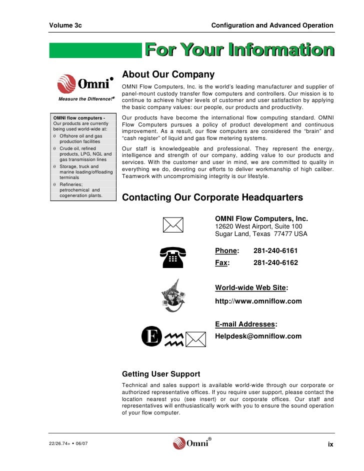 Omni 6000 flow computer manual pdf