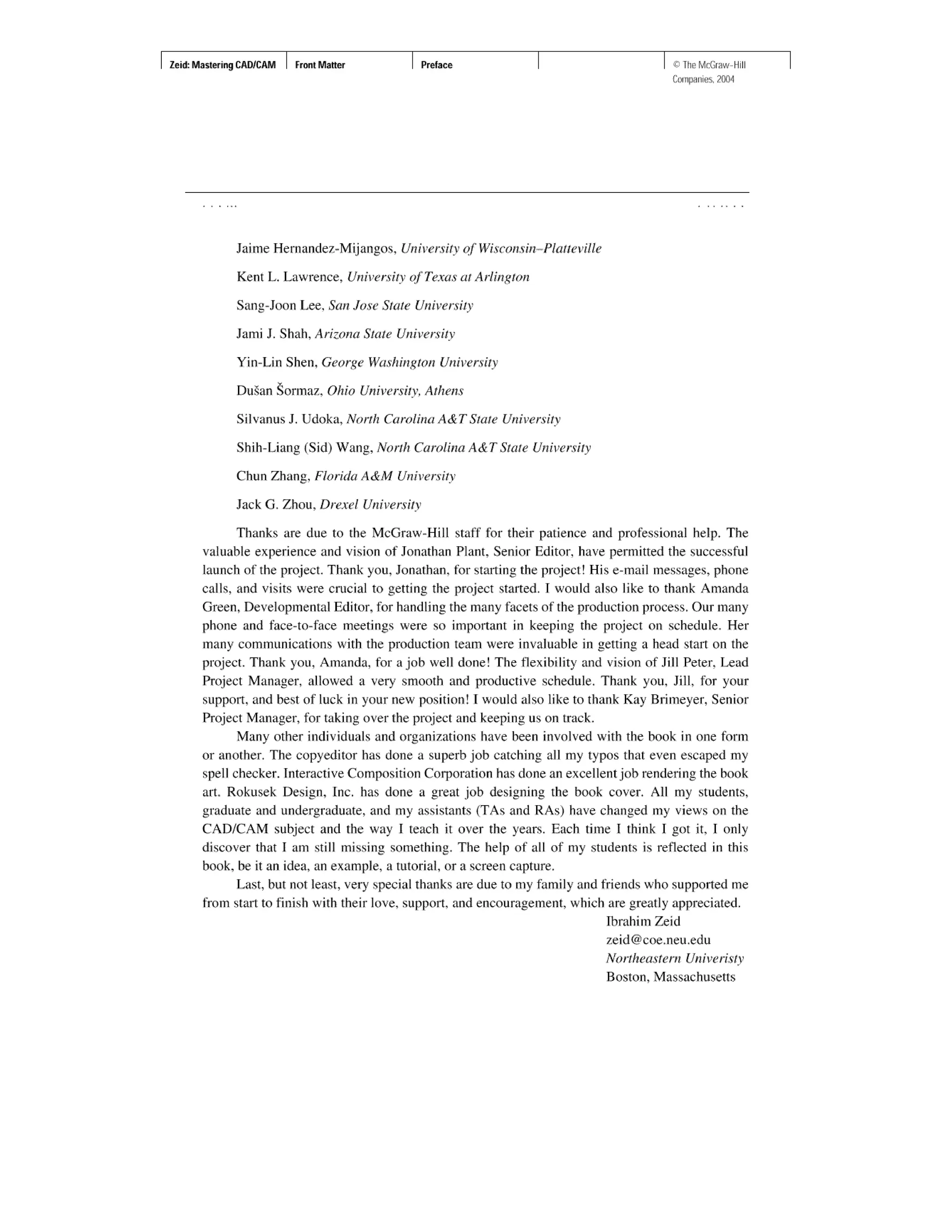 Mastering Cadcam 2nd Edition Ibrahim Zeid | PDF