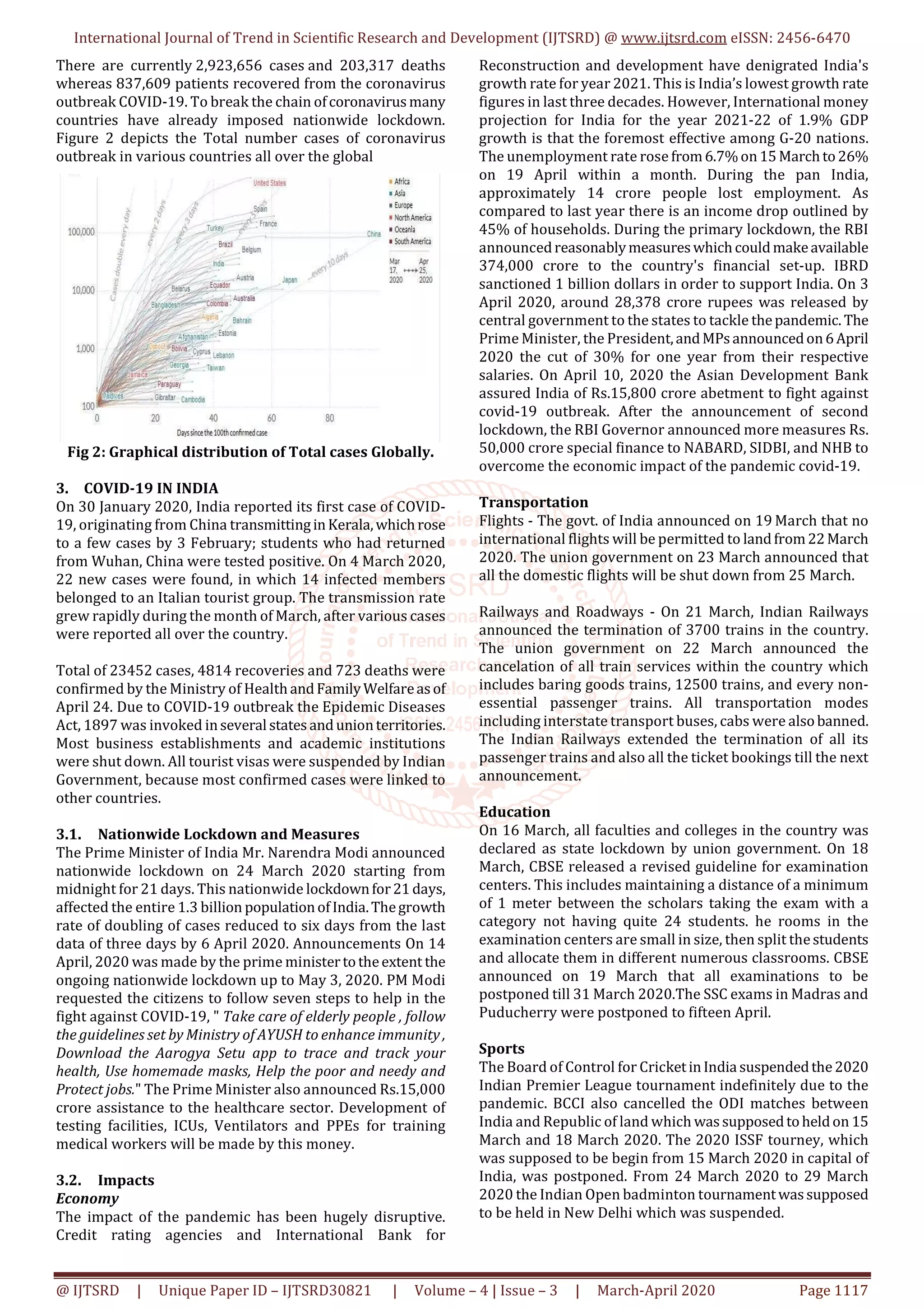 A Brief Overview on Coronavirus Covid 19 in India | PDF