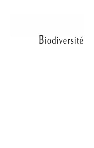 Biodiversité
 