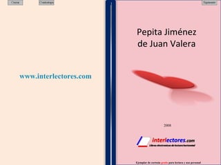1 1 1 Pepita Jiménez de Juan Valera www.interlectores.com Ejemplar de cortesía  gratis  para lectura y uso personal 2008 1 