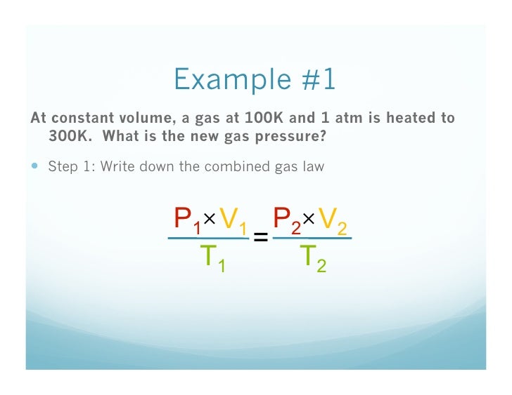 2 22 What Is The Combined Gas Law