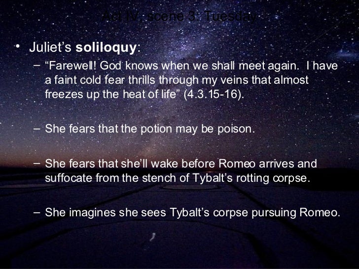 Example Of Soliloquy In Romeo And Juliet