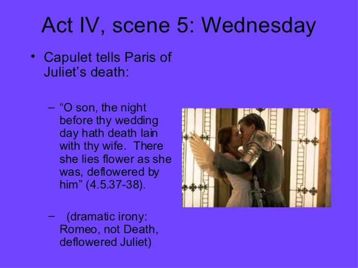 example of verbal irony in romeo and juliet act 2